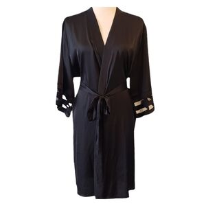 Bell Sleeve Satin Robe